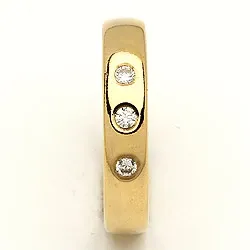 Trauring von rs of scandinavia in 14 Karat Gold 0,06 ct