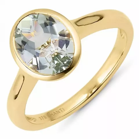 ovaler Amethyst Ring aus 9 Karat Gold