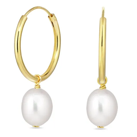 Perle Kreole in vergoldetem Sterlingsilber