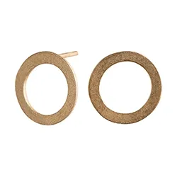 NORDAHL ANDERSEN runden Ohrringe in vergoldetem Sterlingsilber
