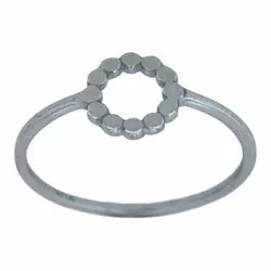 NORDAHL ANDERSEN runden Ring in oxidiertem Sterlingsilber