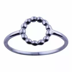 NORDAHL ANDERSEN runden Ring in oxidiertem Sterlingsilber