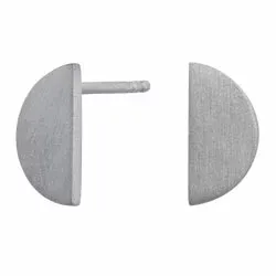 NORDAHL ANDERSEN Half Halbmond Ohrringe in rhodiniertem Silber