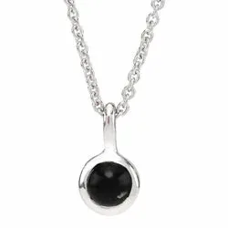 NORDAHL ANDERSEN Sweets Onyx Anhänger mit Halskette in Silber schwarz Onyx