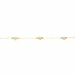 NORDAHL ANDERSEN Love Herz Armband in vergoldetem Sterlingsilber