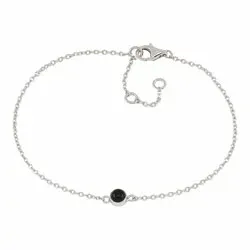 Elegant NORDAHL ANDERSEN Sweets schwarz Onyx Armband in Silber schwarz Onyx
