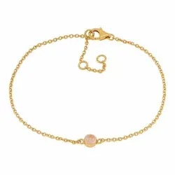 NORDAHL ANDERSEN Sweets Quarz Armband in vergoldetem Sterlingsilber altrosa Quarz