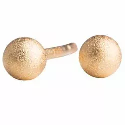 5 mm NORDAHL ANDERSEN runden Ohrringe in vergoldetem Sterlingsilber