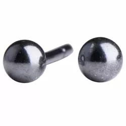 2 mm NORDAHL ANDERSEN runden Ohrringe in oxidiertem Sterlingsilber