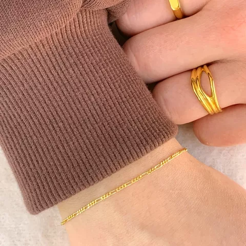 Nordahl andersen armband in vergoldetem sterlingsilber