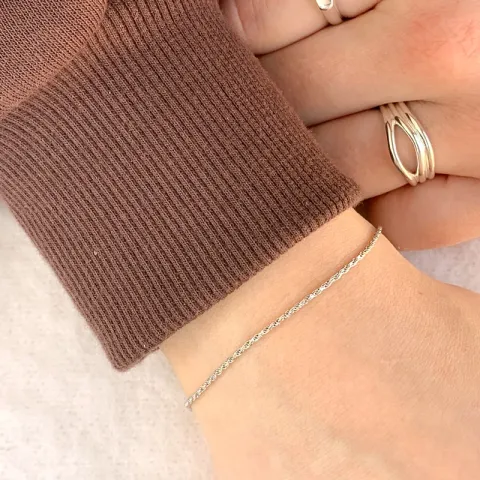 NORDAHL ANDERSEN Armband in rhodiniertem Silber