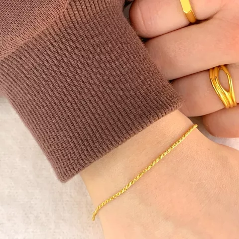 Nordahl andersen armband in vergoldetem sterlingsilber