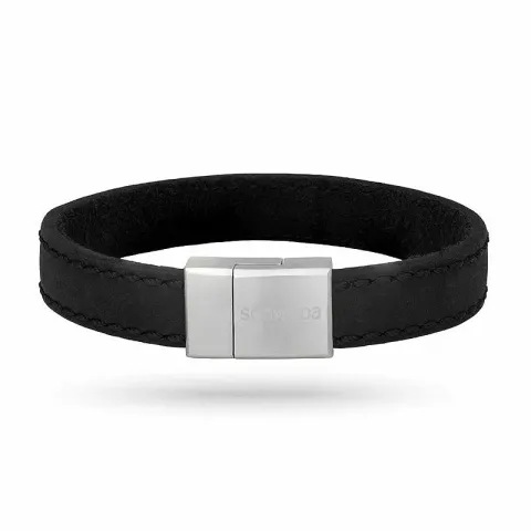 Nordahl andersen schwarzem armband in leder