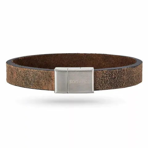 Nordahl andersen grauem armband in leder