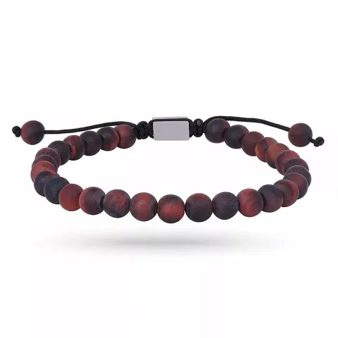 Nordahl andersen armband in leder braunem tigerauge