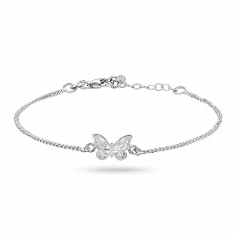 Nordahl andersen schmetterling armband in rhodiniertem silber