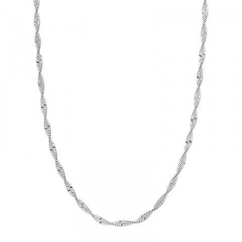 NORDAHL ANDERSEN Halskette in rhodiniertem Silber