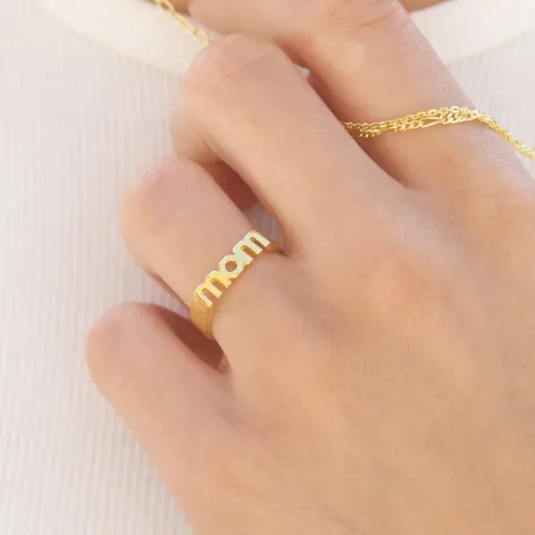 NORDAHL ANDERSEN MOM Ring in vergoldetem Sterlingsilber