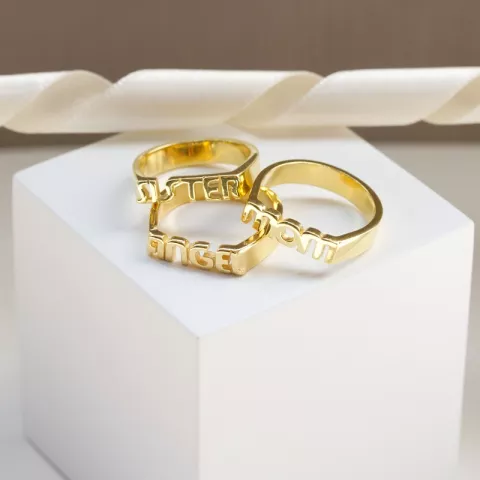 NORDAHL ANDERSEN Engel Ring in vergoldetem Sterlingsilber