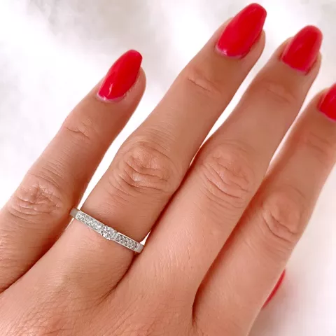 Diamant Ring in 14 Karat Gold- und Weißgold 0,15 ct