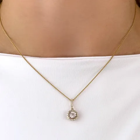 Elegant Diamantanhänger in 14 karat Gold 0,75 ct 0,13 ct