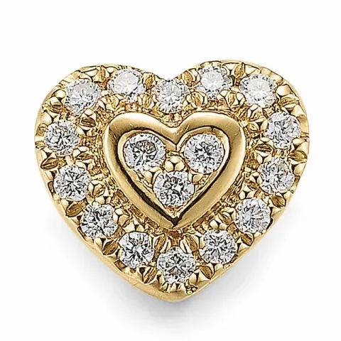 Herz Diamantanhänger in 14 karat Gold 0,11 ct