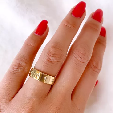 Diamant Ring in 14 Karat Gold 0,20 ct