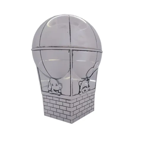 Taufgeschenk: Luftballon Spardose in verchromt Modell: 152-86290