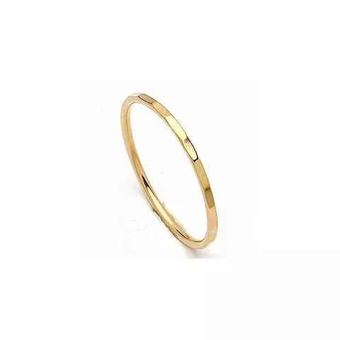 Elegant Simple Rings Ring in vergoldetem Sterlingsilber