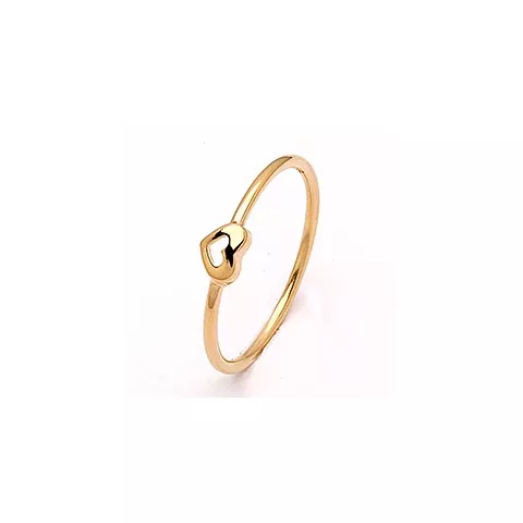 Simple Rings Herz Ring in vergoldetem Sterlingsilber