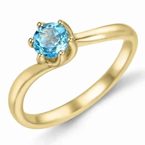 Topas Solitärring in 9 Karat Gold 0,65 ct