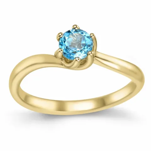 Topas Solitärring in 9 Karat Gold 0,65 ct