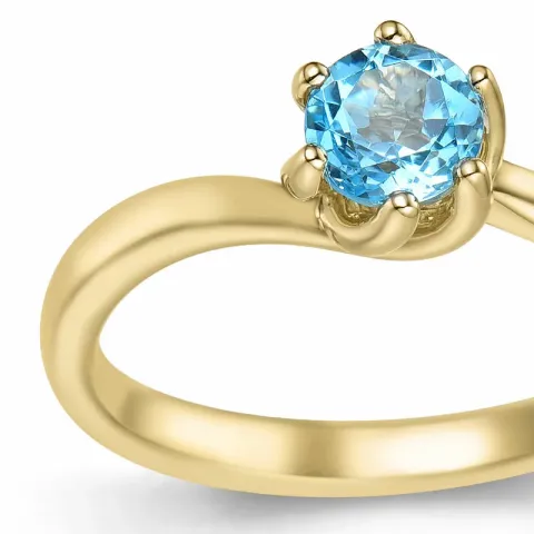 Topas Solitärring in 9 Karat Gold 0,65 ct