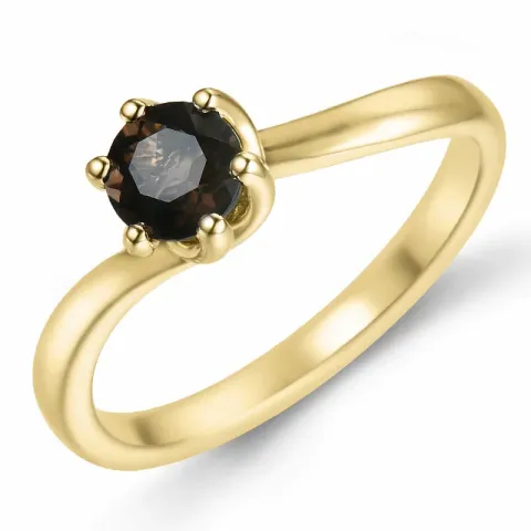 Quarz Solitärring in 9 Karat Gold 0,47 ct