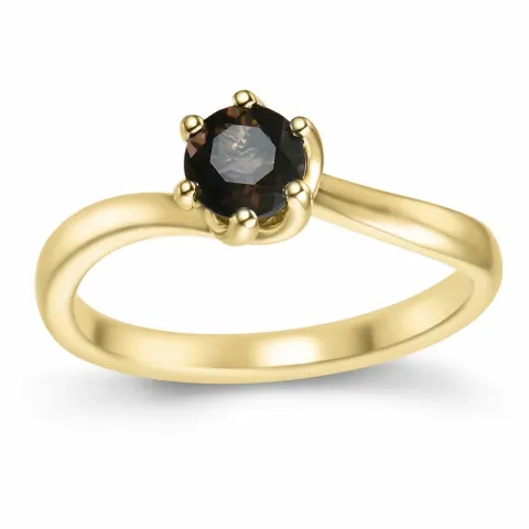 Quarz Solitärring in 9 Karat Gold 0,47 ct