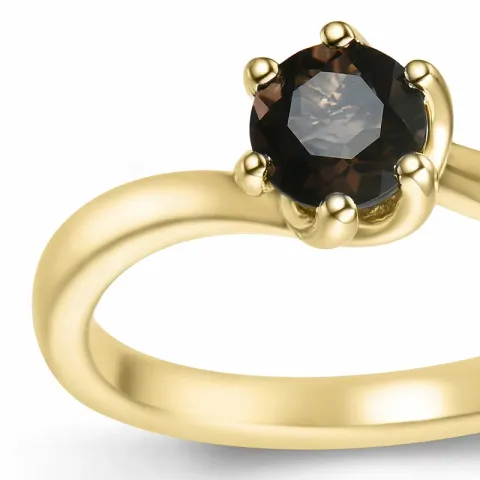 Quarz Solitärring in 9 Karat Gold 0,47 ct