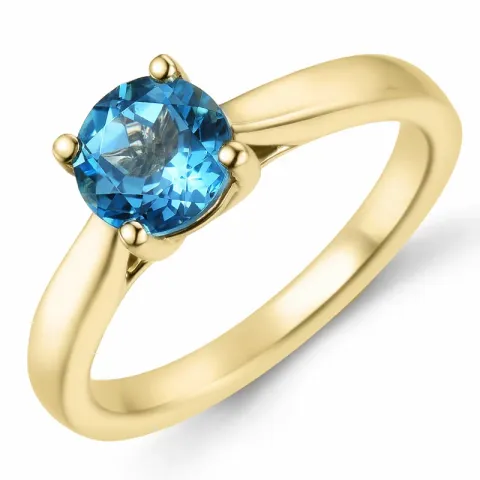 Topas Solitärring in 14 Karat Gold 1,35 ct