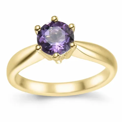 Amethyst Solitärring in 9 Karat Gold 0,95 ct