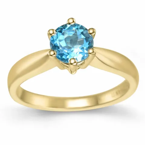 Topas Solitärring in 14 Karat Gold 1,35 ct