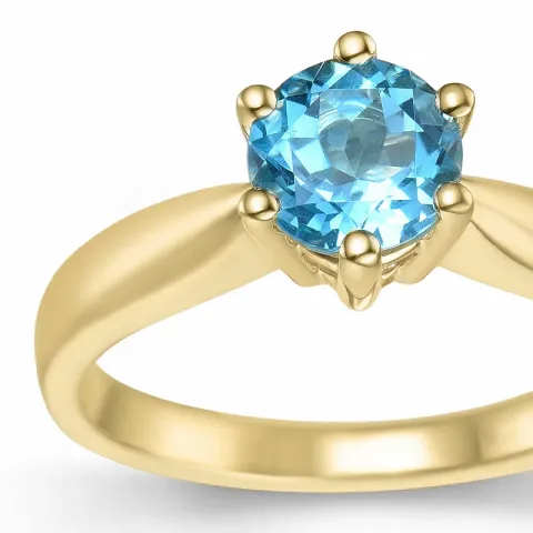 Topas Solitärring in 14 Karat Gold 1,35 ct