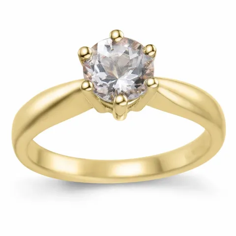 morganit Solitärring in 9 Karat Gold 0,98 ct