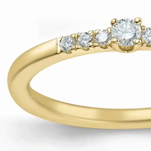 Diamant Ring in 14 Karat Gold 0,04 ct 0,06 ct