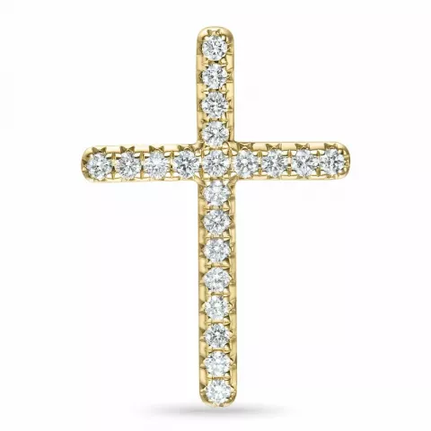Kreuz Diamant Anhänger in 14 karat Gold 0,251 ct