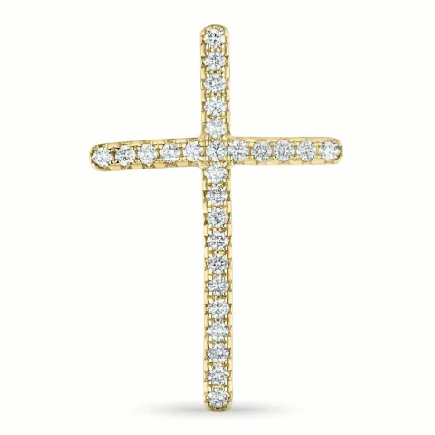 Kreuz Diamant Anhänger in 14 karat Gold 0,339 ct