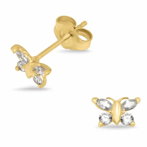 Schmetterlinge Ohrringe in 14 Karat Gold mit