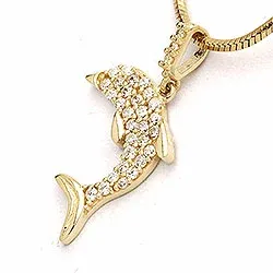 Delfin Anhänger aus 9 Karat Gold