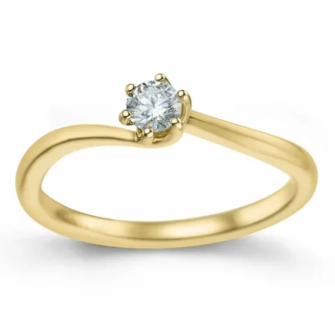Diamant Ring in 14 Karat Gold 0,20 ct