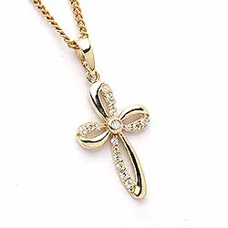 Kreuz Anhänger aus 9 Karat Gold