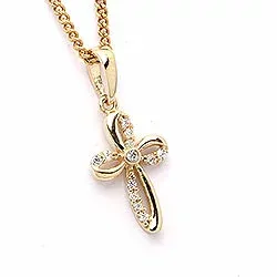 Kreuz Anhänger aus 9 Karat Gold