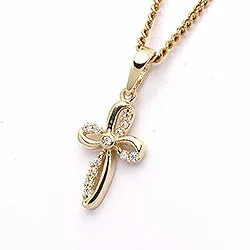 Kreuz Anhänger aus 9 Karat Gold